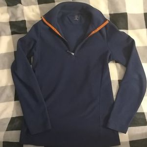 A quarter zip pullover